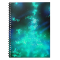 Notebook Night Sky Emerald Dance