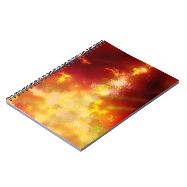 Caderno Espiral Notebook Night Sky Flame (Left Side)