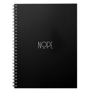 Caderno Espiral notebook NOPE