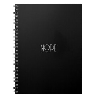Caderno Espiral notebook NOPE