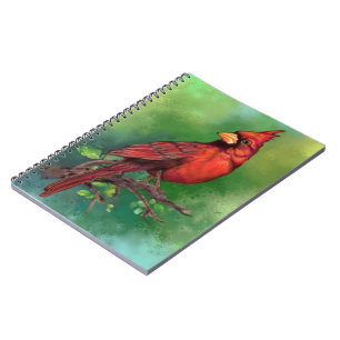 Caderno Espiral Notebook Norte Red Cardinal Bird