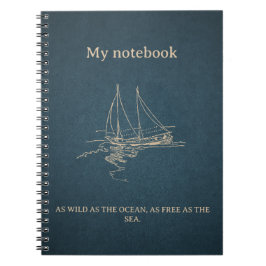 Caderno Espiral Notebook Ocean Vibes - Diário de praia
