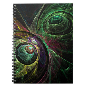 Caderno Espiral Notebook Olho para Abstrato