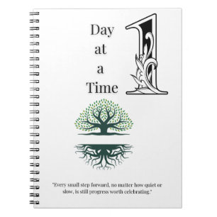 Caderno Espiral Notebook One Day at a Time Spiral - Mental Wellnes