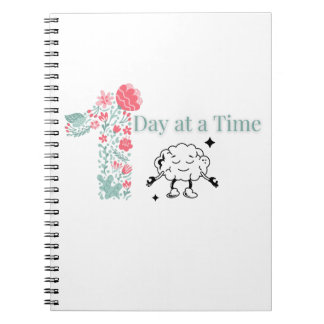 Caderno Espiral Notebook One Day at a Time Spiral - Mental Wellnes