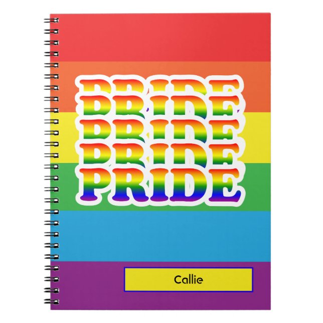 Caderno Espiral Notebook Orgulho Espiral (Frente)
