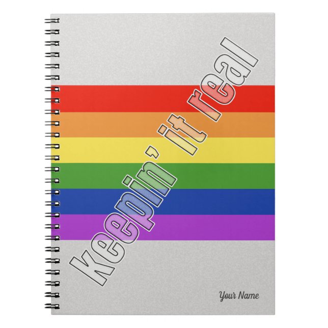 Caderno Espiral Notebook orgulho gay (Frente)