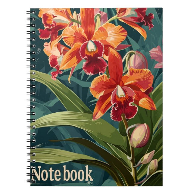 Caderno Espiral Notebook Orquídeo (Frente)