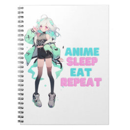 Caderno Espiral Notebook Otaku