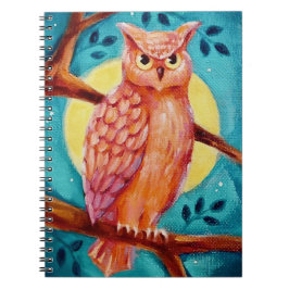 Caderno Espiral Notebook Owl & Moon Spiral