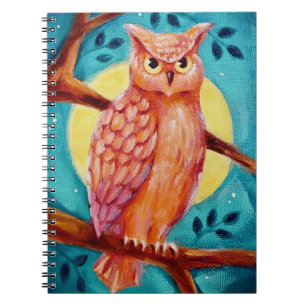 Caderno Espiral Notebook Owl & Moon Spiral