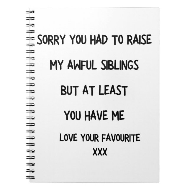 Caderno Espiral Notebook-pai engraçado (Frente)