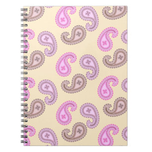 Caderno Espiral Notebook Paisley Pattern Boho