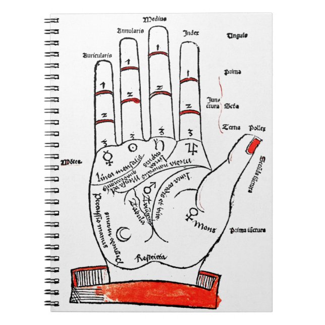 Caderno Espiral Notebook Palmistry (Frente)