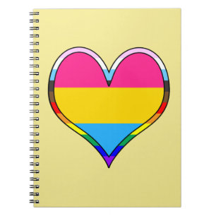Caderno Espiral Notebook Pan Pride Heart