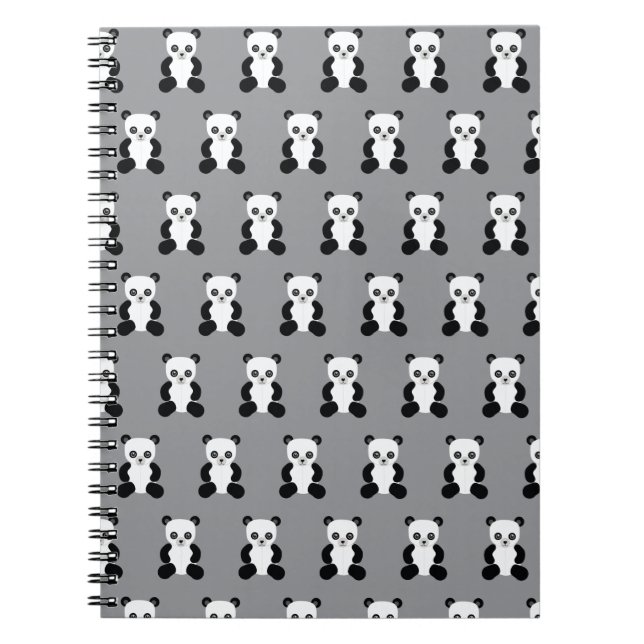 Caderno Espiral Notebook Panda Teddy Bear (Frente)