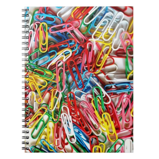 Caderno Espiral Notebook Paperclip Chaos Vibrante (Frente)