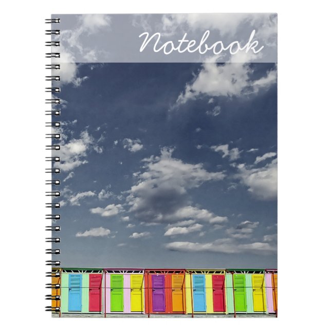 Caderno Espiral Notebook para balneários coloridos (Frente)