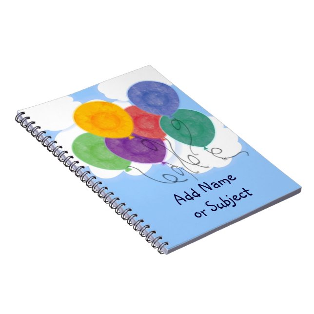 Caderno Espiral Notebook para balões (Lado Direito)