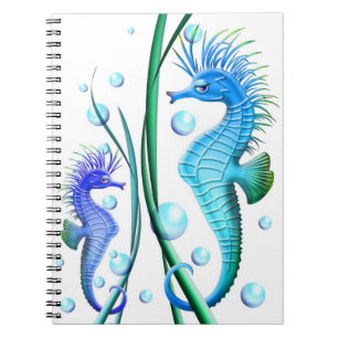 Caderno Espiral Notebook para cavalos marinhos
