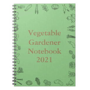 Caderno Espiral Notebook para cultivo de hortas