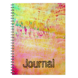 Caderno Espiral Notebook para Diário de pintura abstrato Light