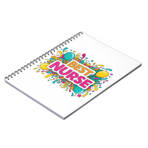 Caderno Espiral Notebook para enfermeira brilhante