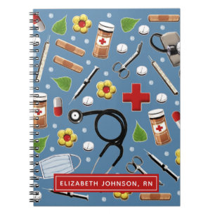 Caderno Espiral Notebook para enfermeiro personalizado