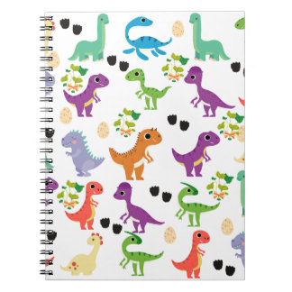 Caderno Espiral Notebook para espiral de dinossauro bonito
