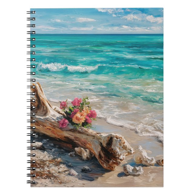 Caderno Espiral Notebook para flores de maruca (Frente)