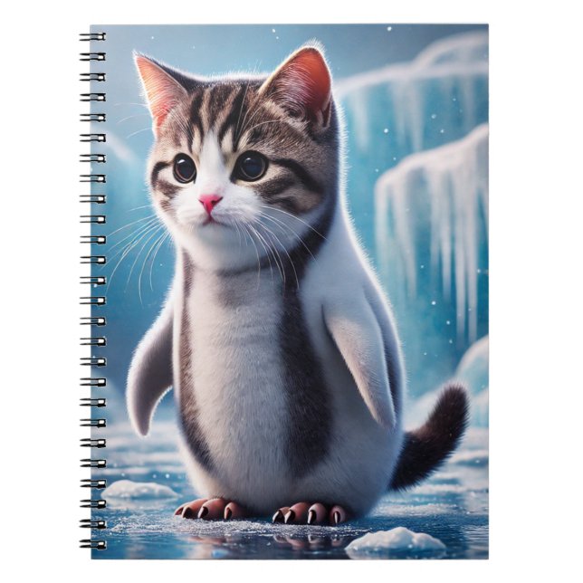 Caderno Espiral Notebook para Gatinho Spiral Penguin (Frente)
