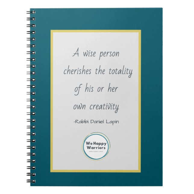 Caderno Espiral Notebook para guerreiros felizes (Frente)