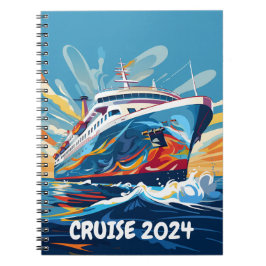 Caderno Espiral Notebook para navio de cruzeiro personalizado