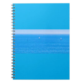 Caderno Espiral Notebook para o mar de vela