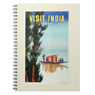 Caderno Espiral Notebook para Poster de viagens Índia