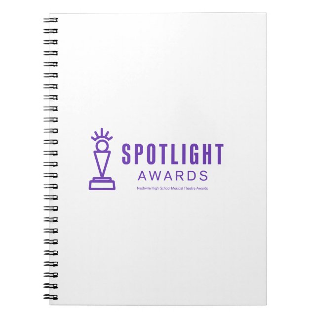 Caderno Espiral Notebook para Prêmios em destaque (Frente)