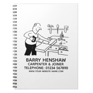 Caderno Espiral Notebook para Promocional Carpenter & Joiner