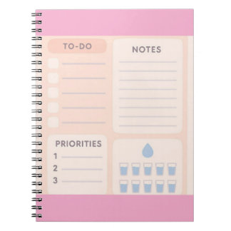 Caderno Espiral Notebook Pastel Aestic Daily Planner