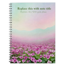 Notebook Pastel Floral rico