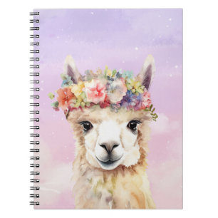 Caderno Espiral Notebook Pastel Llama