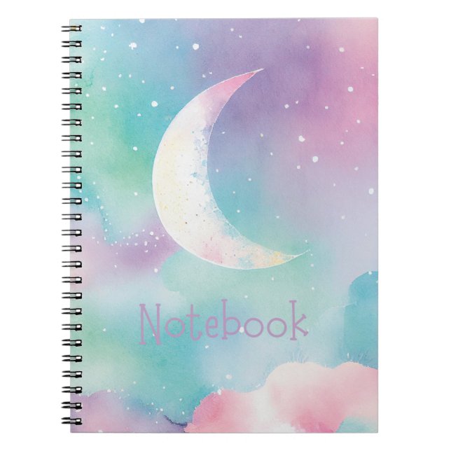 Caderno Espiral Notebook Pastel Moon (Frente)