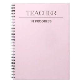Caderno Espiral Notebook Pastel simples e personalizado em andamen