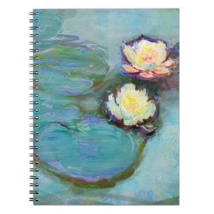 Caderno Espiral Notebook Pastel Water Lily Tranquil Pond