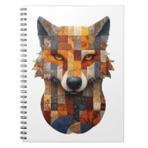 Notebook patchwork Wolf
