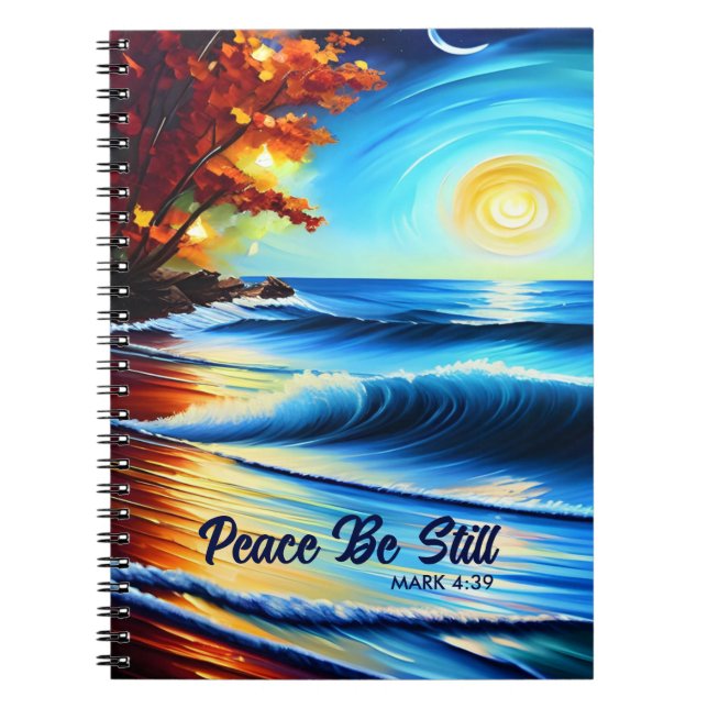 Caderno Espiral Notebook Peace Be Ainda (Frente)