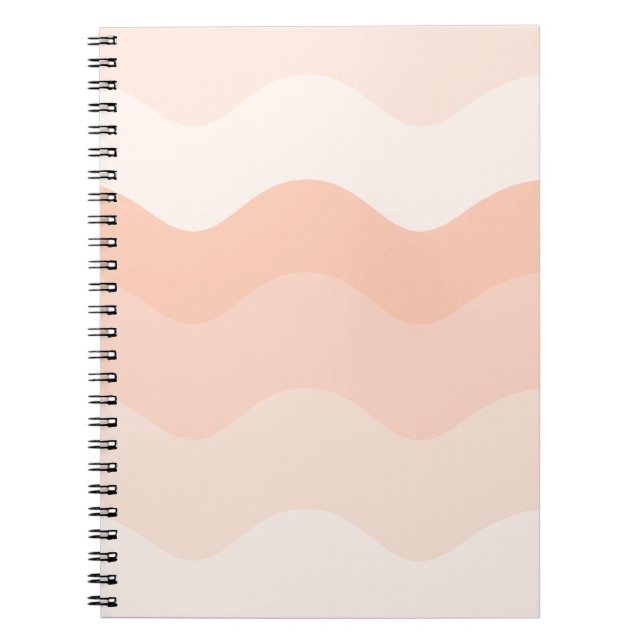Caderno Espiral Notebook Peach wavy Spiral (Frente)
