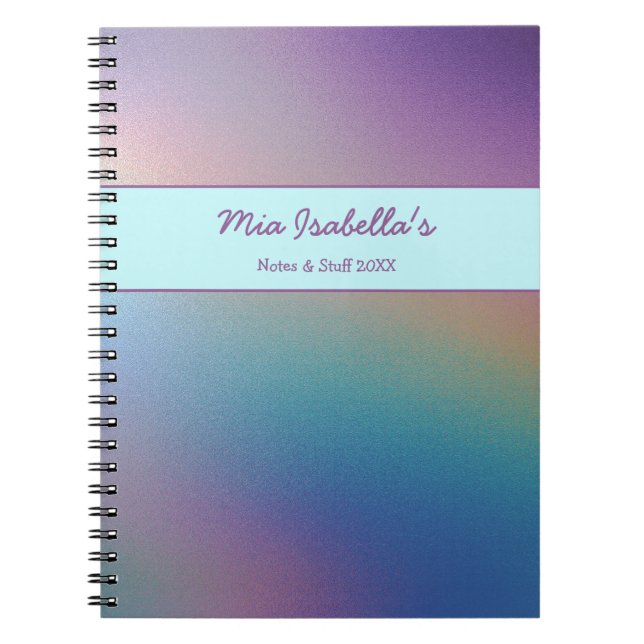 Caderno Espiral Notebook Pearmer Personalizável (Frente)