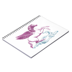 Caderno Espiral Notebook Pegasus Roxo