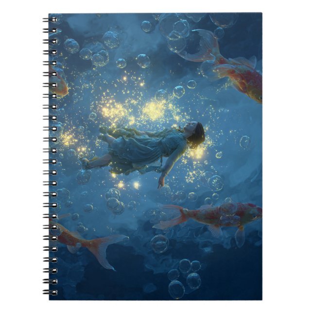 Caderno Espiral Notebook Peixes Dreamscape (Frente)