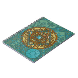 Caderno Espiral Notebook Peixes Mandala